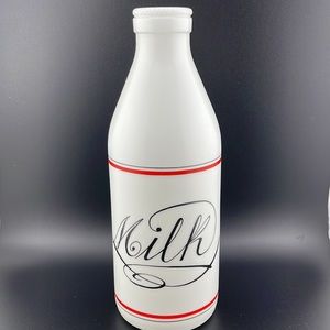 Egizia Vintage White Milk Glass Bottle